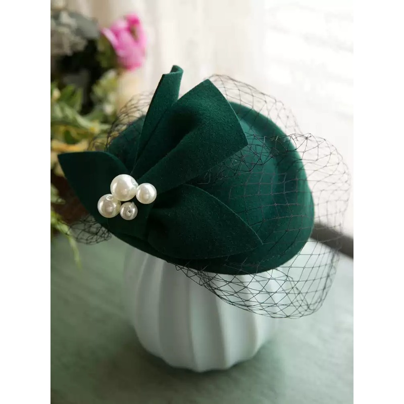 Beret French Wool - 유니버스 식료품점 프랑스 우아한 영국 빈티지
