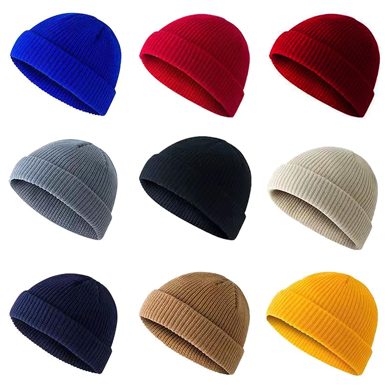 Beanie Cuffed Knit - 겨울 따뜻한 남여 양모 비니 모자