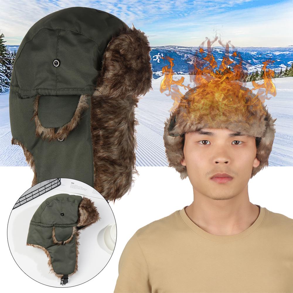 Winter Trapper Hat - 따뜻한 귀덮개 트래퍼 겨울 모자 스키