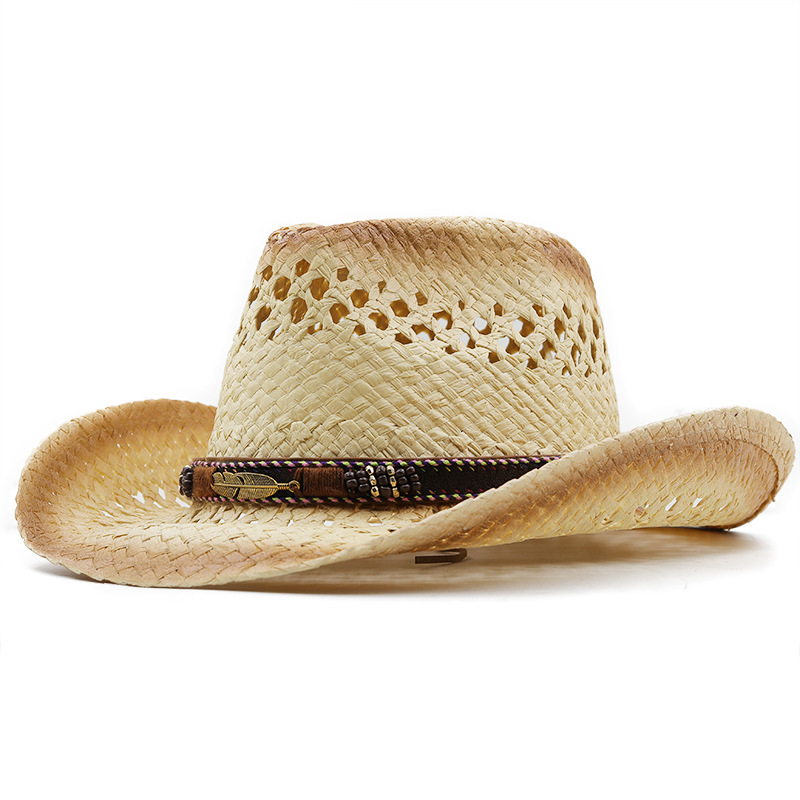 파나마 소프트 수제 카우보이 밀짚모자 여름 남녀 공용  - Cowboy Hat Straw 리뷰 및 가격