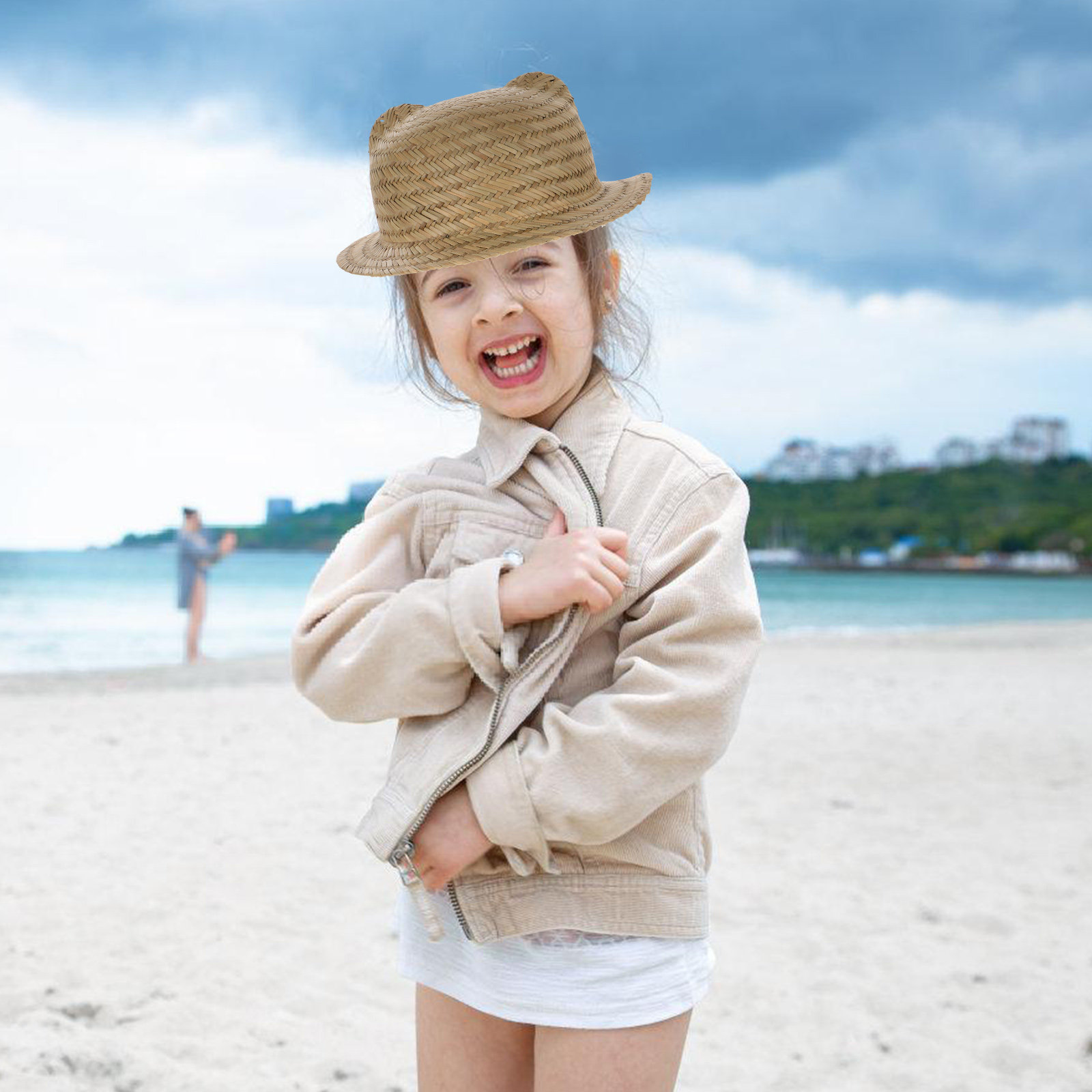 어린이용 밀짚 모자 넓은 챙 UV 차단 비치 피크닉 야 - Sun Hat Wide Brim 리뷰 및 가격
