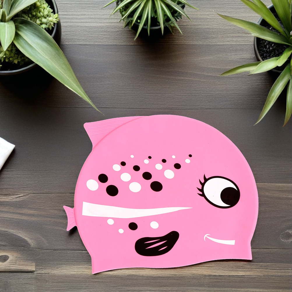 2Pcs 어린이 실리콘 수영 모자 활기찬 물고기 디자인 - Swim Hat Silicone 리뷰 및 가격