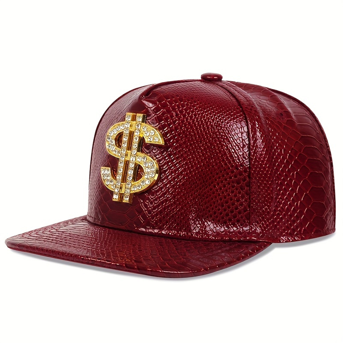 가죽 메탈릭 달러 기호 야구 모자 남성 여성 조절 가능 - Baseball Cap Structured 리뷰 및 가격