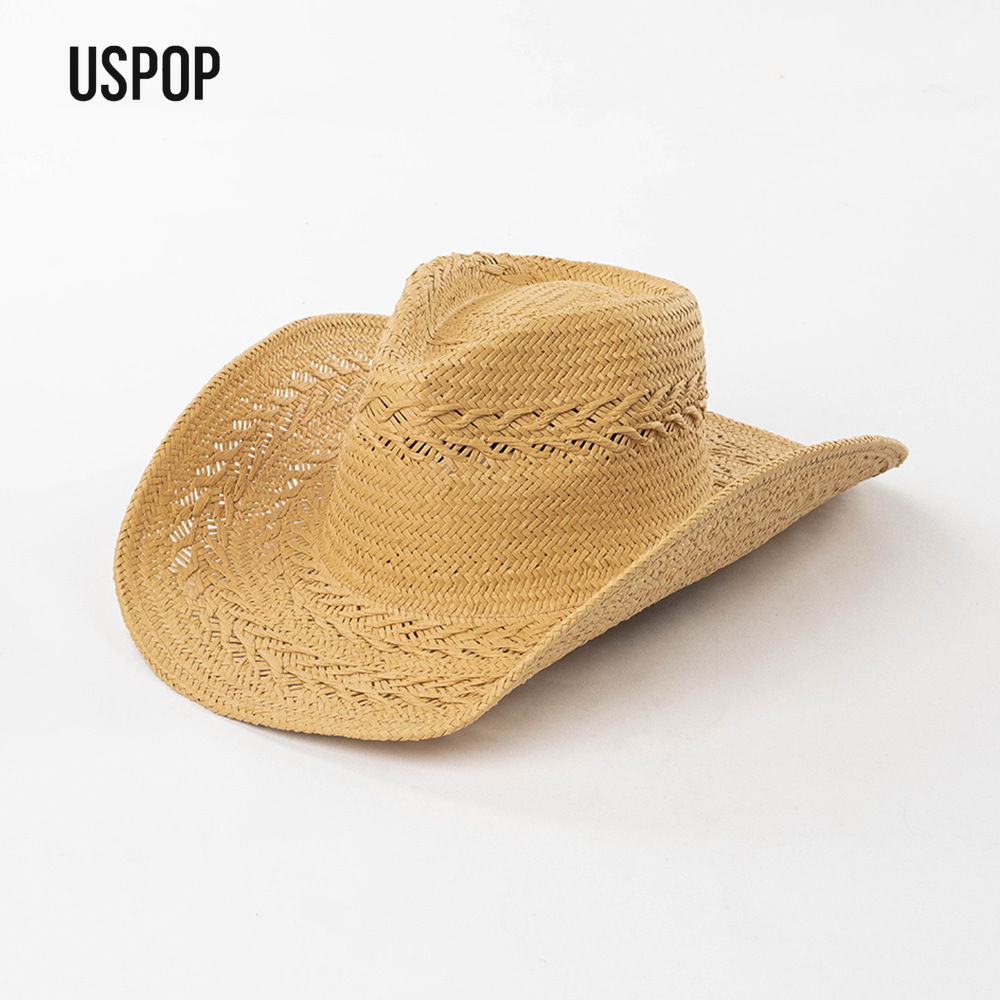 USPOP 여성 여름 밀짚 카우보이 모자 손으로 짠 종 - Cowboy Hat Straw 리뷰 및 가격