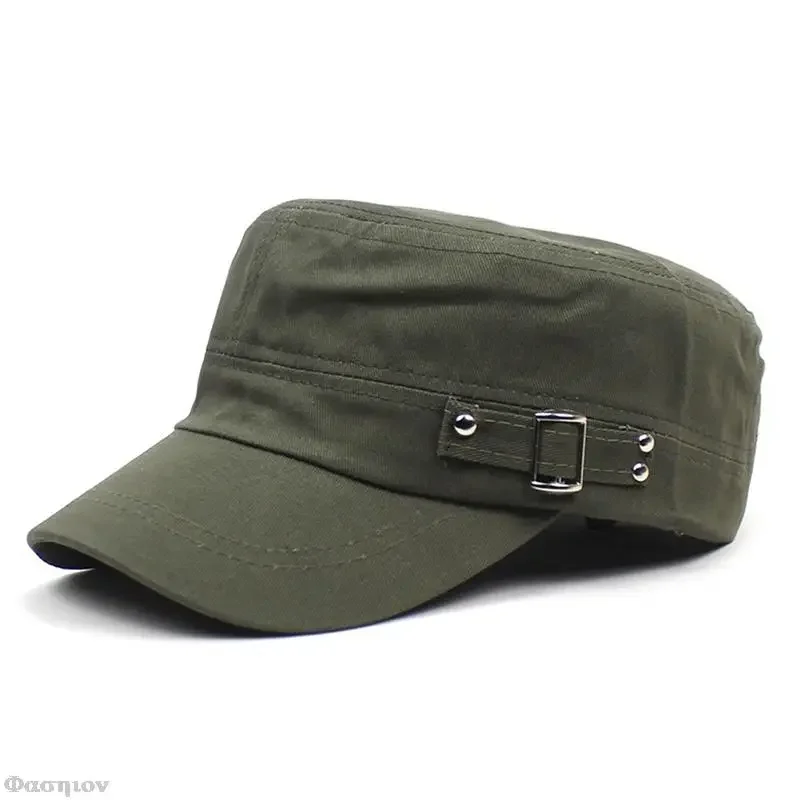 남녀공용 순색 육군 모자, 워싱 코튼 플랫 탑 캡, 조 - Snapback Hat Flat 리뷰 및 가격