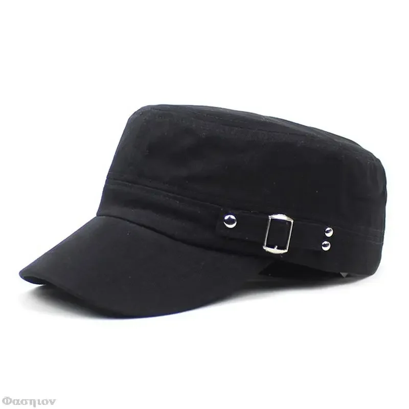 남녀공용 순색 육군 모자, 워싱 코튼 플랫 탑 캡, 조 - Snapback Hat Flat 리뷰 및 가격