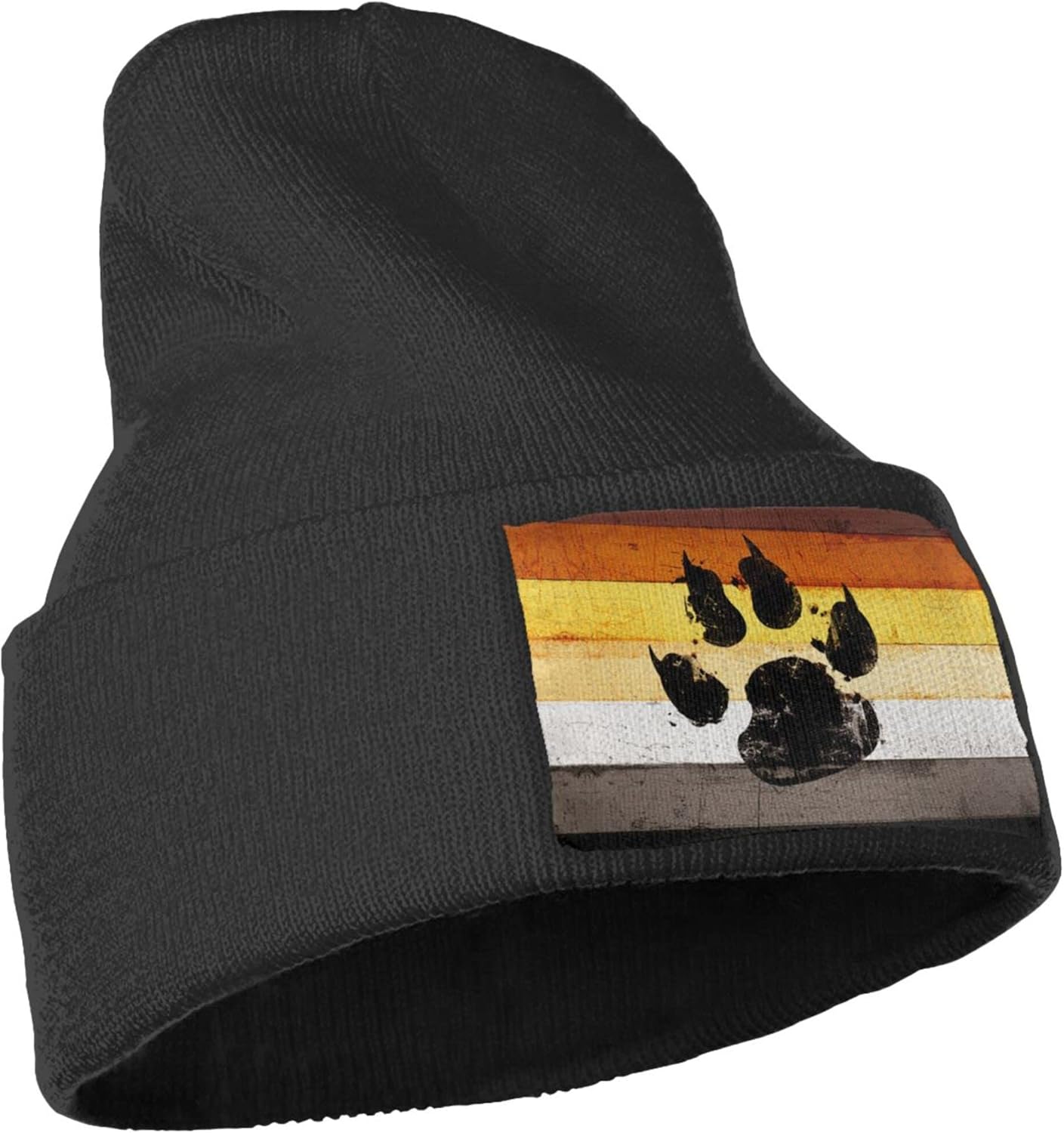 게이 플래그 베어 파우 LGBT 니트 비니 겨울 모자  - Beanie Cuffed Knit 리뷰 및 가격