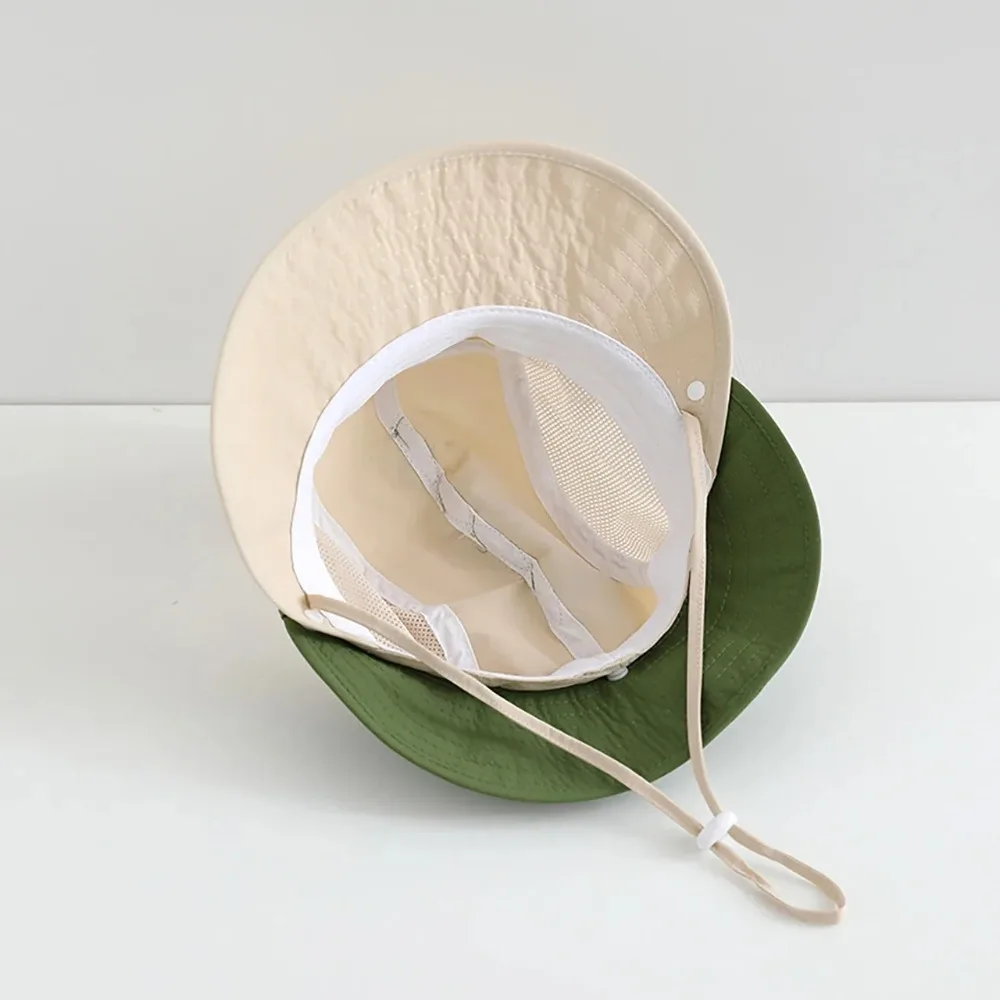 귀여운 만화 아기 어부 모자 여름 메쉬 통기성 버킷 모 - Bucket Hat Cotton 리뷰 및 가격