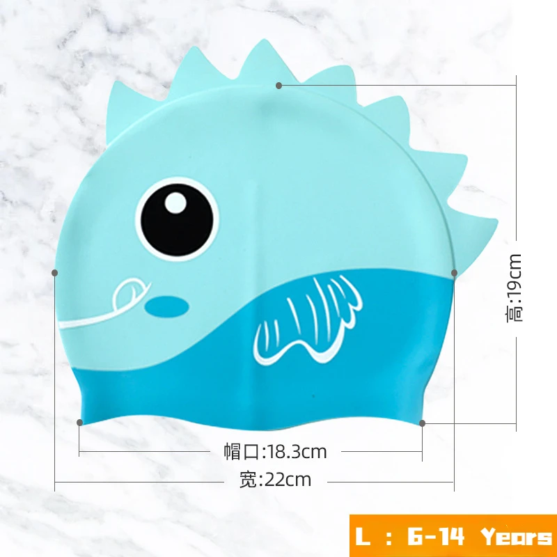 어린이를위한 만화 귀여운 물고기 상어 실리콘 수영 모자 - Swim Hat Silicone 리뷰 및 가격