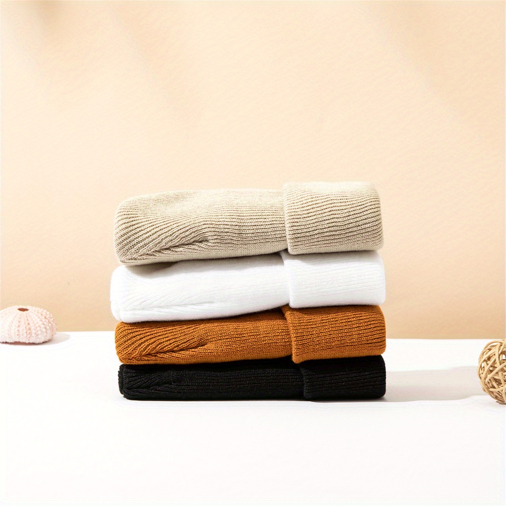 4pcs 아기 모자 니트 커프 비니 소년과 소녀 겨울  - Beanie Cuffed Knit 리뷰 및 가격