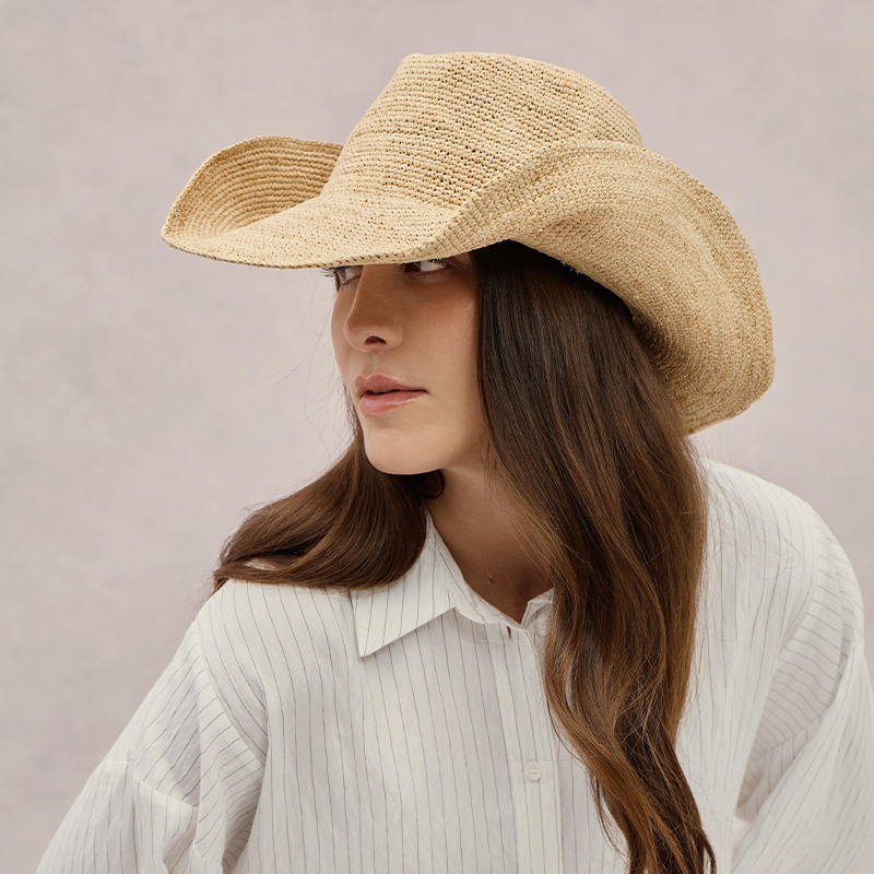 프리미엄 라피아 밀짚모자 고급 수제 웨스턴 카우보이 캡 - Cowboy Hat Straw 리뷰 및 가격